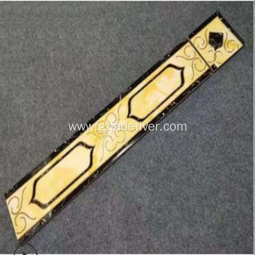Microcrystalline Gold-plated Crystal Brick Stone Corner Line